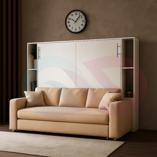 Шкаф-кровать трансформер с диваном Пальма