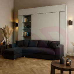 Шкаф-кровать с угловым диваном Вериа