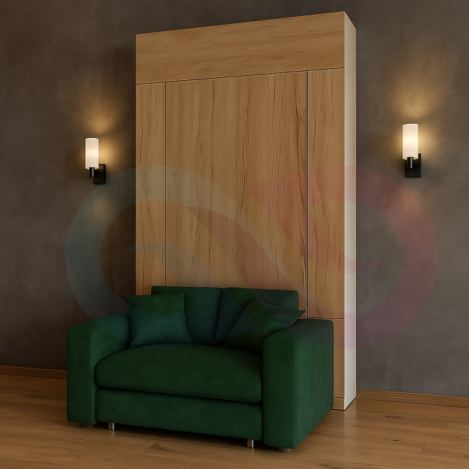 Шкаф-кровать трансформер с креслом Прайм