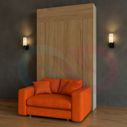 Шкаф-кровать трансформер с креслом Прайм