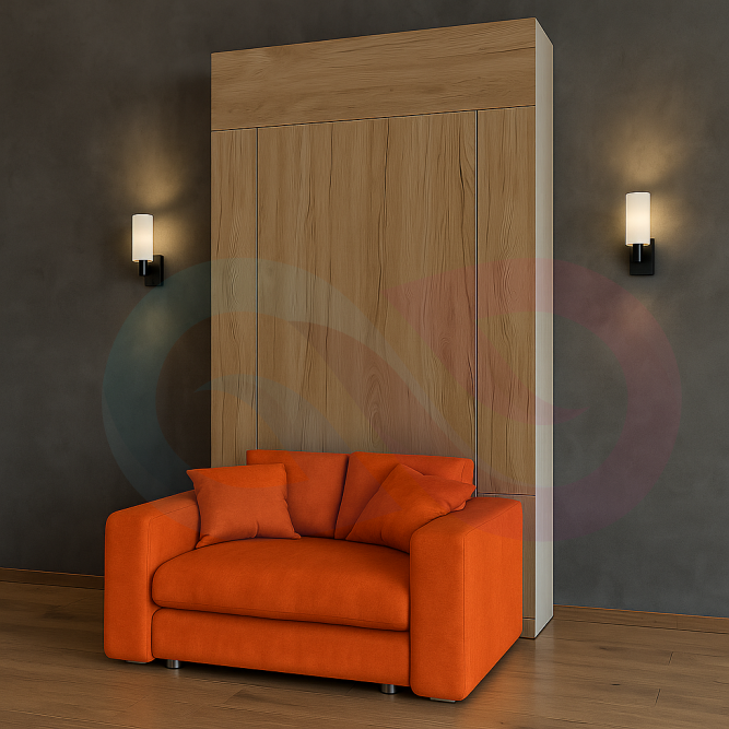 Шкаф-кровать трансформер с креслом Прайм