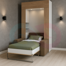 Шкаф-кровать трансформер с креслом Прайм
