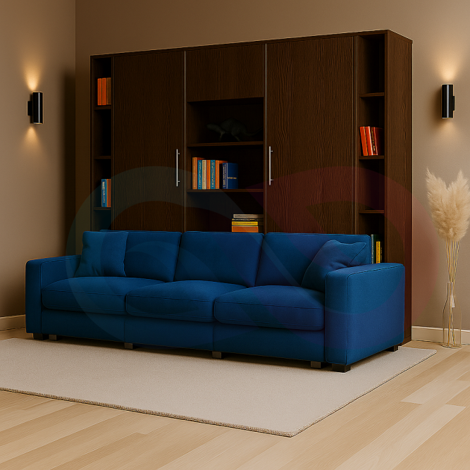 Шкаф-кровать трансформер с диваном Сиерра