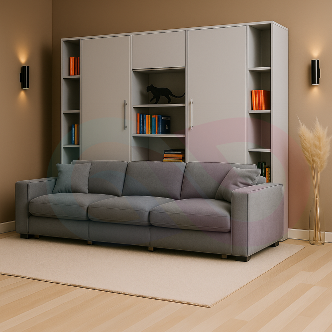 Шкаф-кровать трансформер с диваном Сиерра