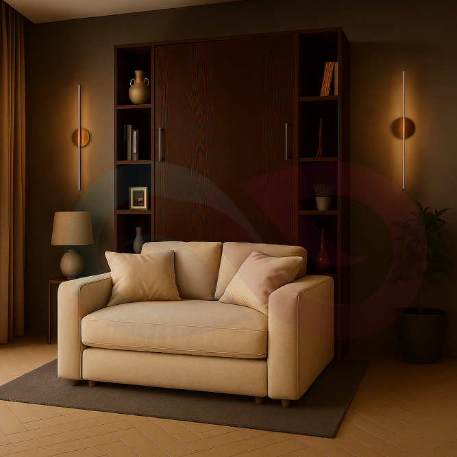 Шкаф-кровать трансформер с диваном Мэлми-1