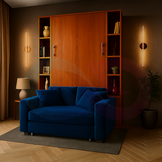 Шкаф-кровать трансформер с диваном Мэлми-1