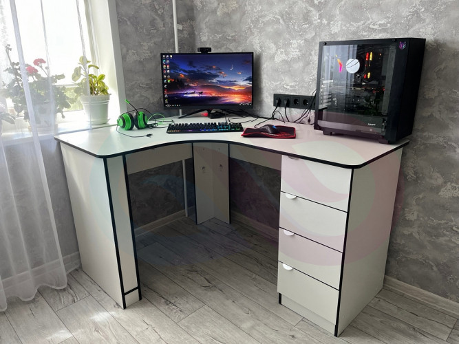 Угловой компьютерный стол Хьюго