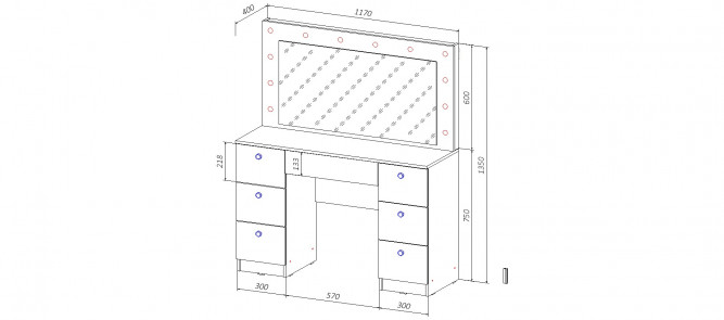 Туалетный столик Мэри