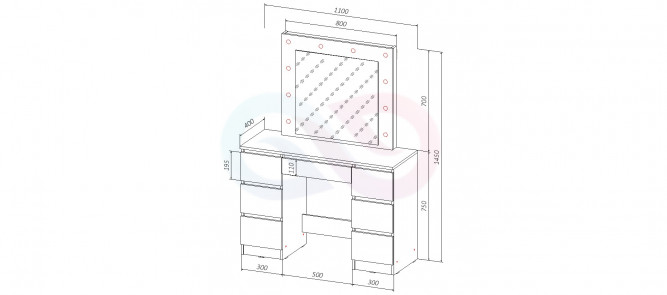 Туалетный столик Принс