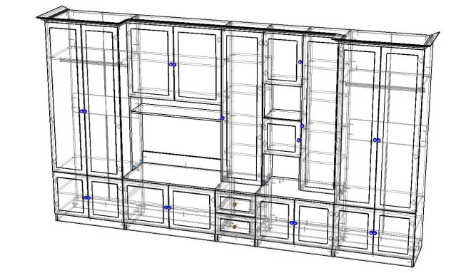 Стенка для гостиной Глори
