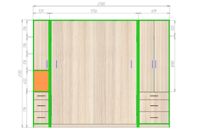 Шкаф-кровать трансформер Айви